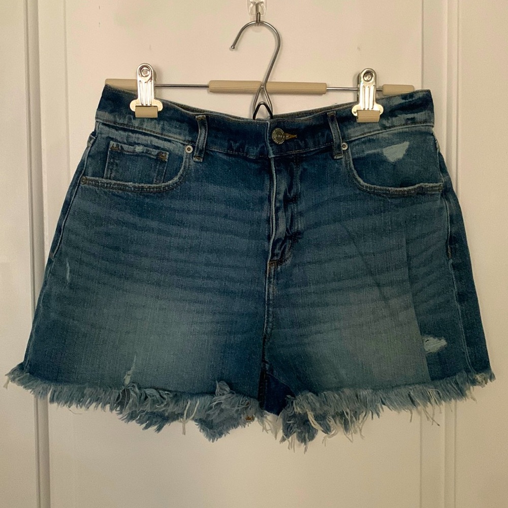 Loft High Rise Frayed Cut Off Short